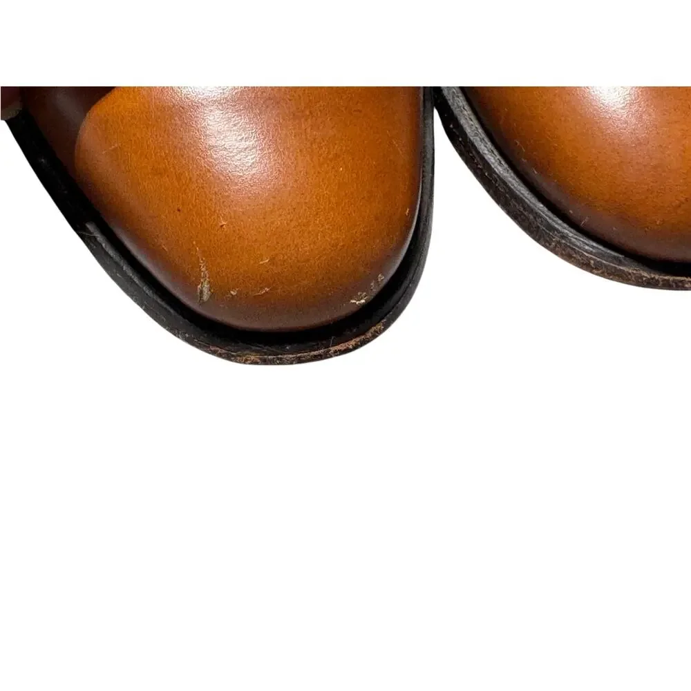 Allen Edmonds Bridgeton Loafers Mens 8.5D Brown Leather Kiltie Wingtip Slip On